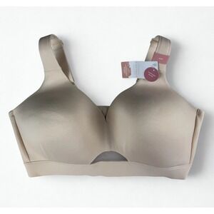Cacique Comfort Bliss Wireless Bra 40D Nude Beige Lightly Lined Lane Bryant NWT